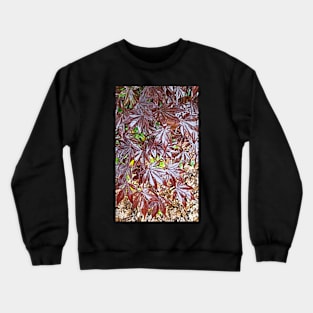 Artistic leaves natural pattern Crewneck Sweatshirt